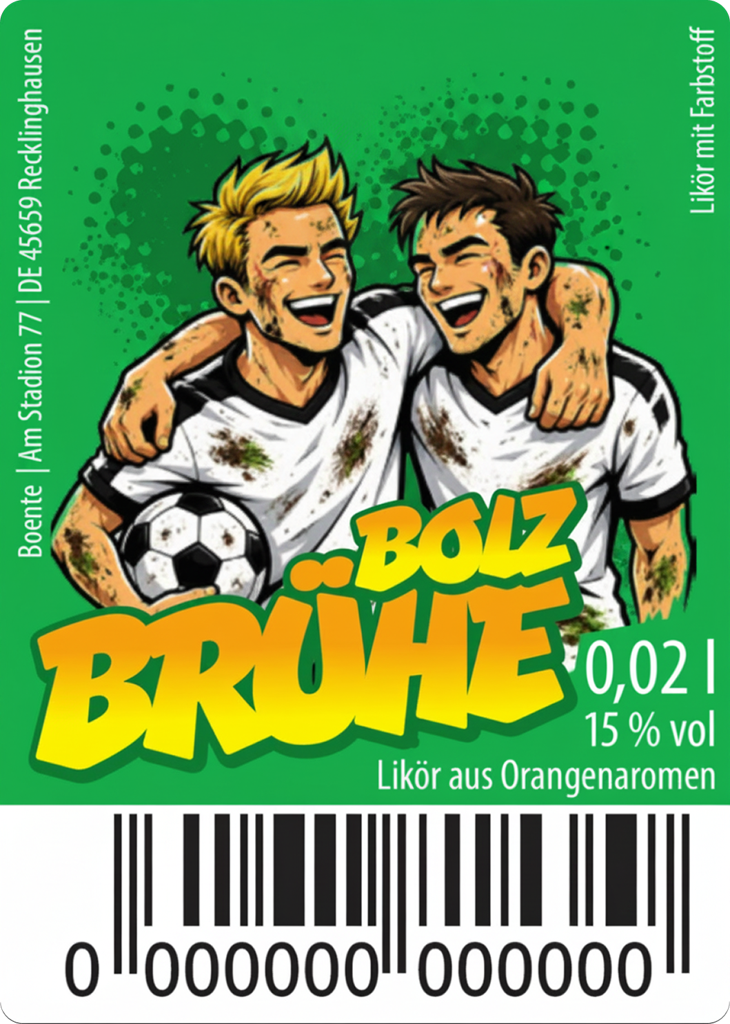 Etikett-Vorlage Bolz Brühe